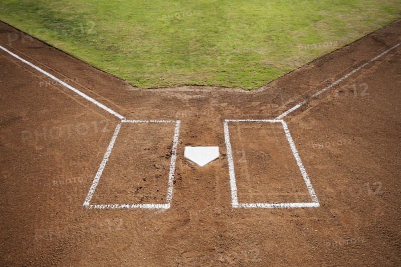 USA, California, Ladera Ranch, baseball diamond.