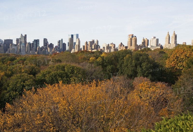 USA, New York City, Manhattan skyline from Central Park. Photo : fotog