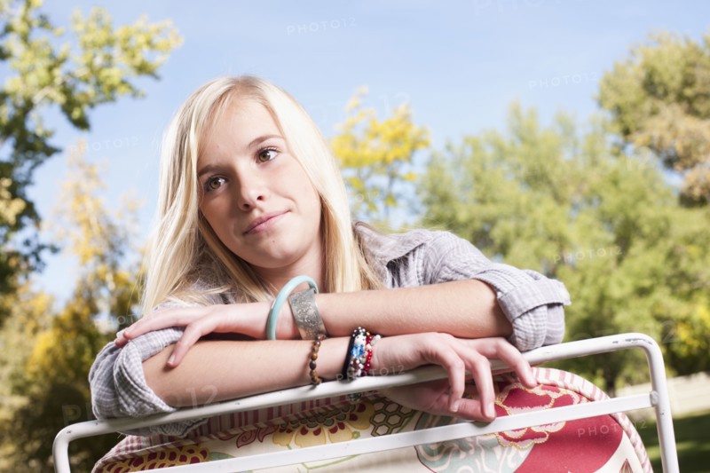 USA, Utah, portrait of teenage girl (16-17). Photo : Tim Pannell