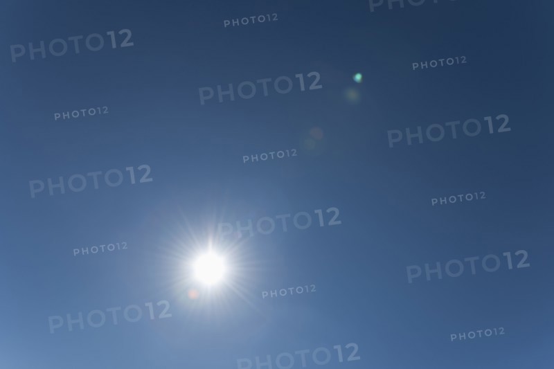 Sun on clear sky.
