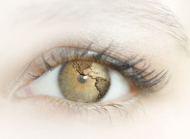 Close-up of female eye.
