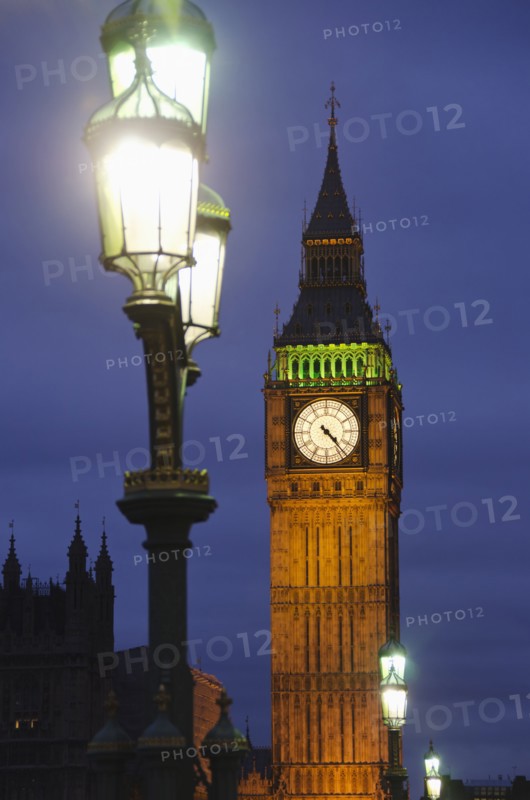 United Kingdom, London, Big Ben at night.