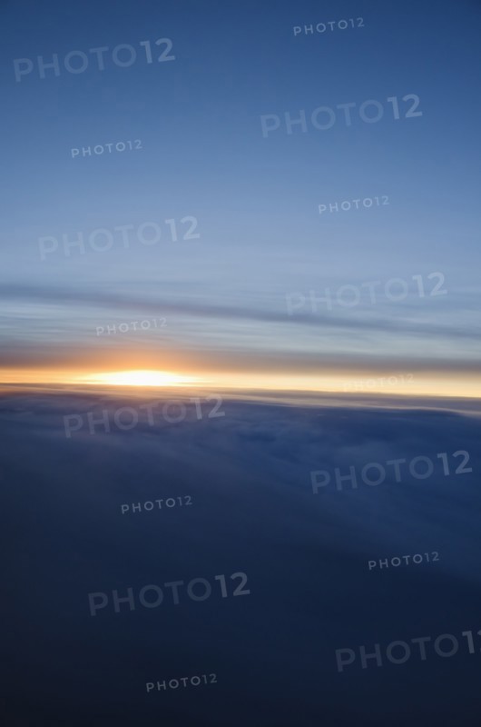 Sunrise over clouds.