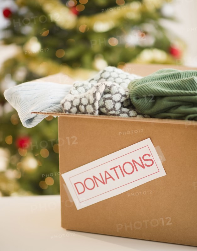 Clothes donations box. Photo : Jamie Grill Photography