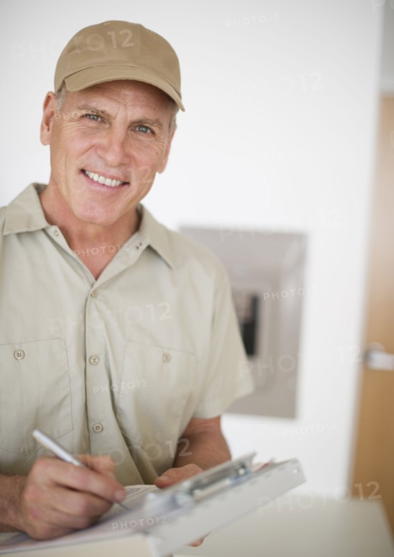 Portrait of mature technician.