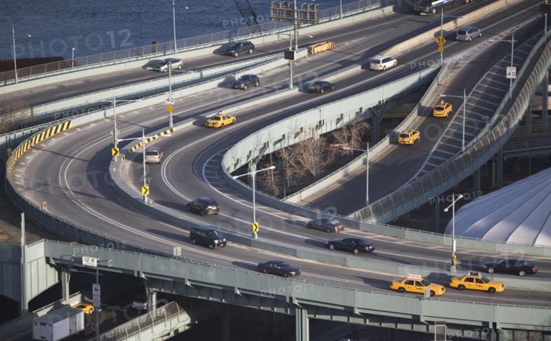 USA, New York State, New York City, Triboro Bridge junction. Photo : fotog