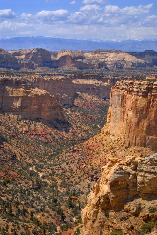 USA, Utah, Red Rock Cliffs. Photo : Gary Weathers