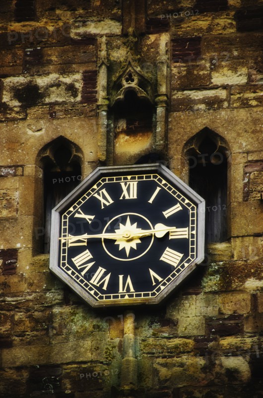 United Kingdom, Bristol, clock on old tower.