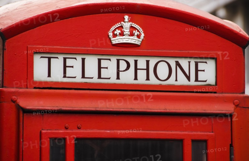 United Kingdom, Traditional red telephone box.