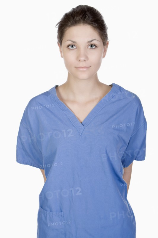 Studio portrait of teenage medical student (14-15). Photo: Justin Paget