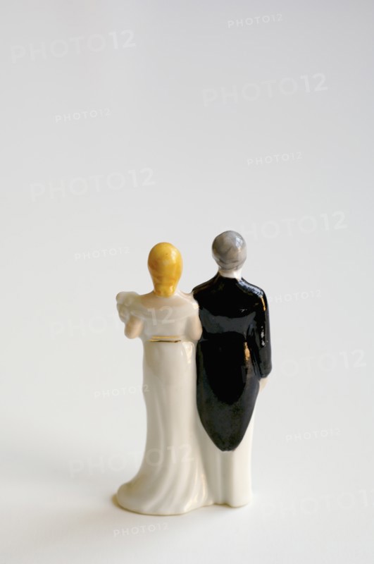 Studio shot of bride and groom figurines. Photo: Antonio M. Rosario