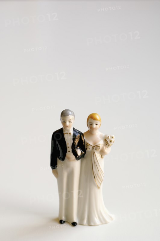 Studio shot of bride and groom figurines. Photo: Antonio M. Rosario