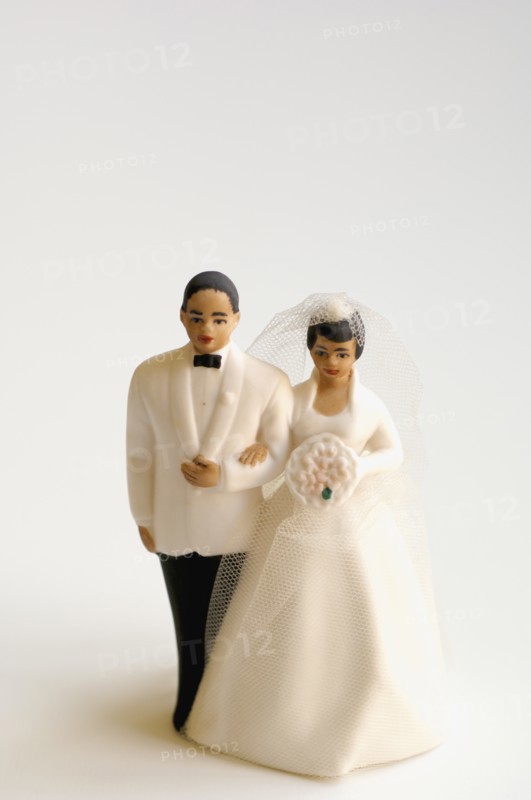 Studio shot of bride and groom figurines. Photo: Antonio M. Rosario