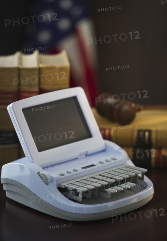 Stenograph machine. Photo : Daniel Grill