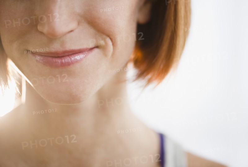 Close-up of woman's lips. Photo: Jamie Grill Photography