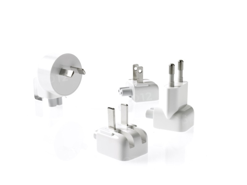 Plugs on white background. Photo : David Arky