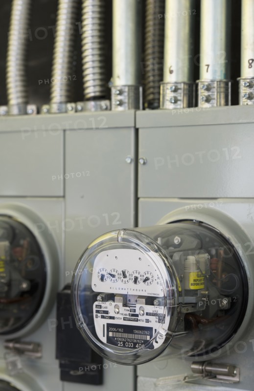 Electric Meter, close-up.