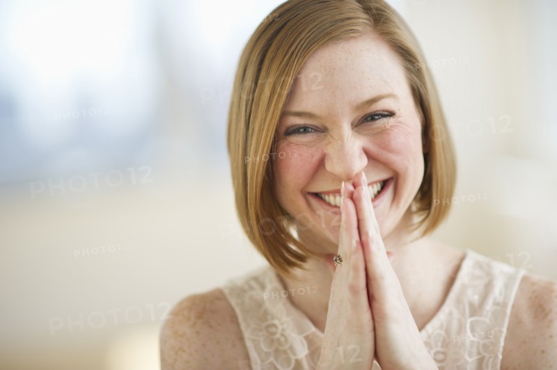 Portrait of mid adult woman smiling.