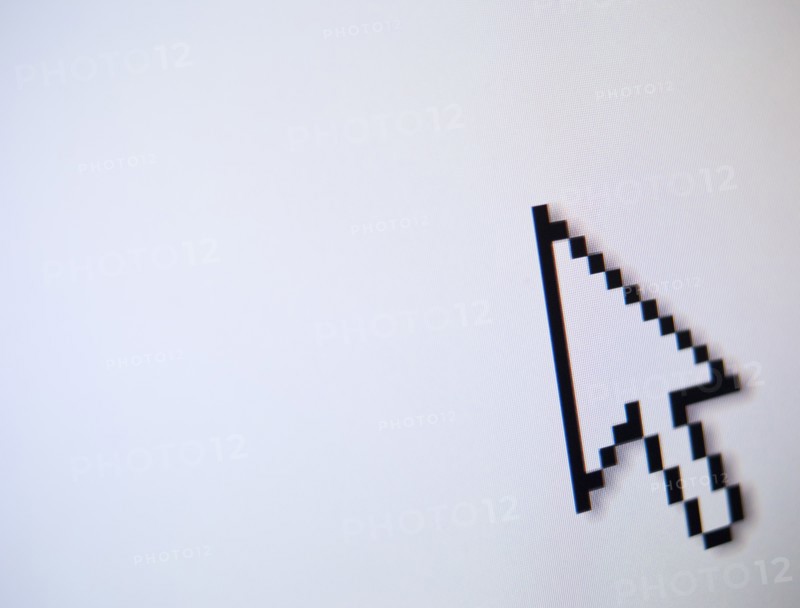 Studio shot of arrow cursor. Photo: Jamie Grill Photography