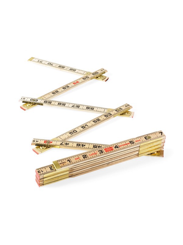 Studio shot of folding ruler. Photo : David Arky