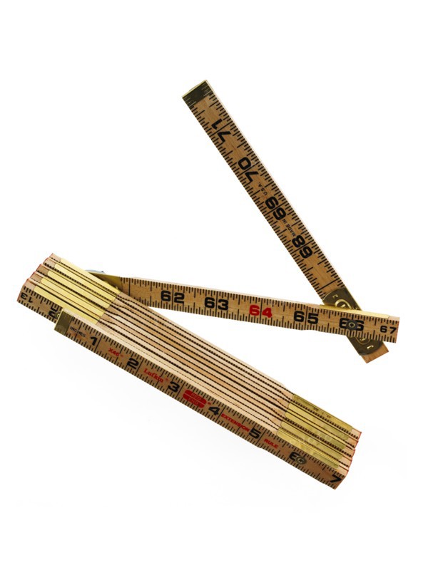 Studio shot of folding ruler. Photo: David Arky