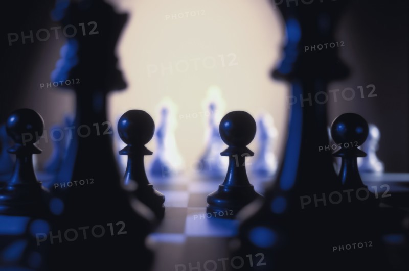 Pawns on chess board. Photo: Antonio M. Rosario