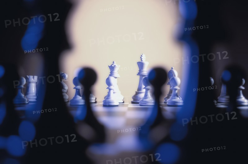 Pawns on chess board. Photo : Antonio M. Rosario