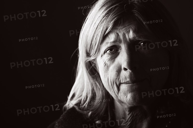 Studio portrait of sad woman. Photo: Justin Paget