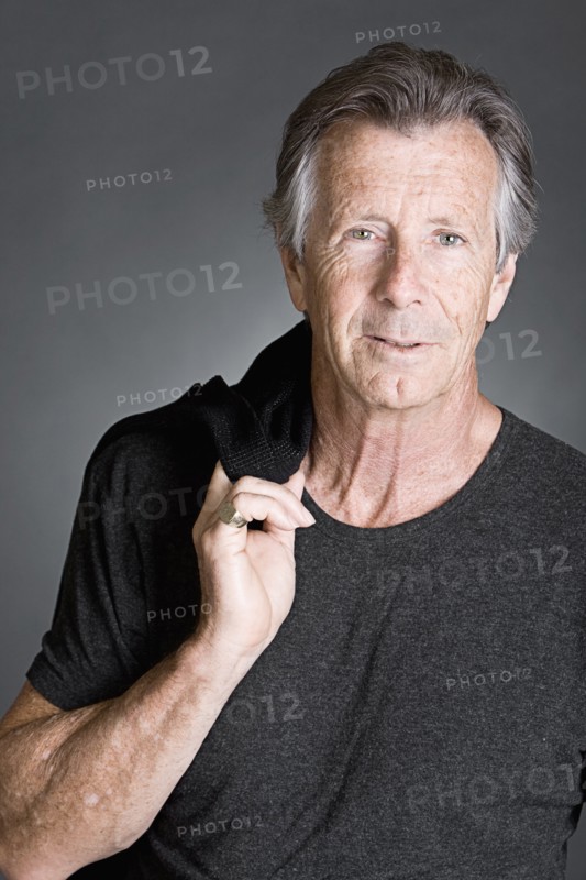 Studio portrait of senior man. Photo: Justin Paget