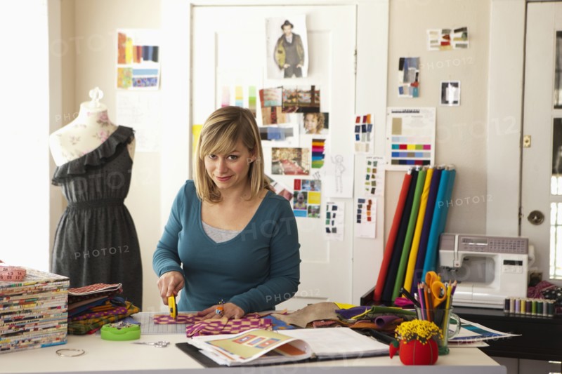 Female fashion designer working in studio. Photo: DreamPictures