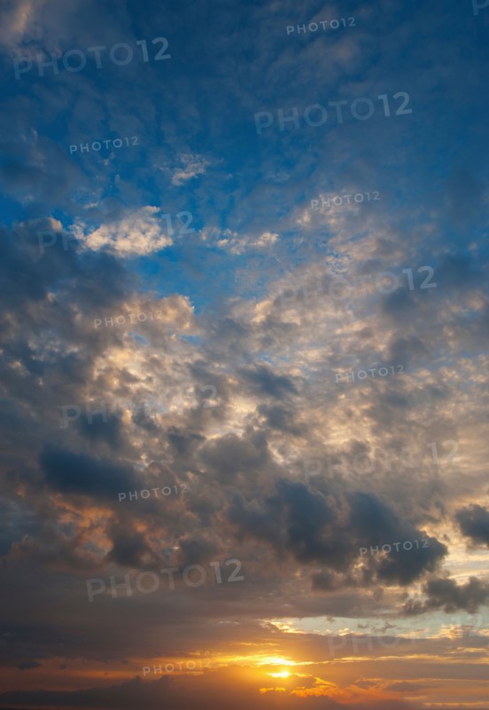 Sunset sky.