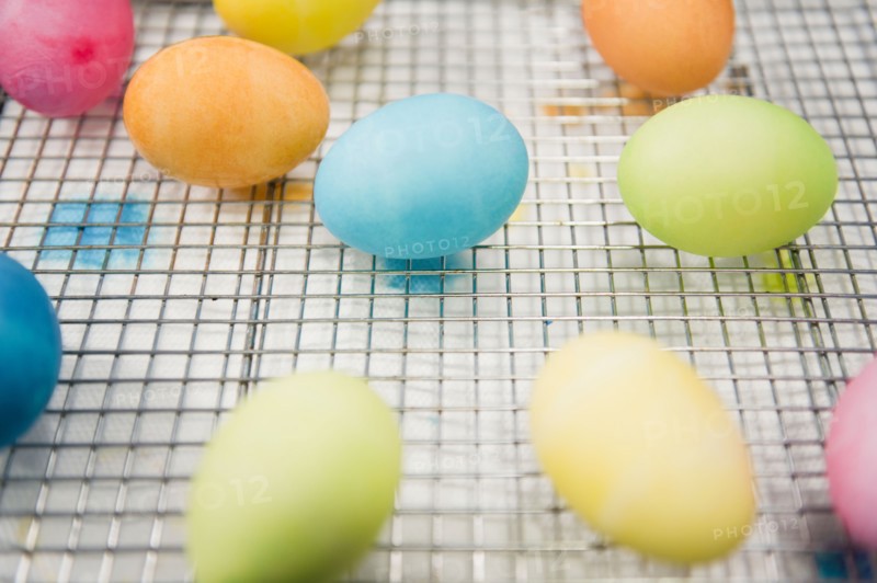 Close up of colorful Easter eggs. Photo : Jamie Grill Photography