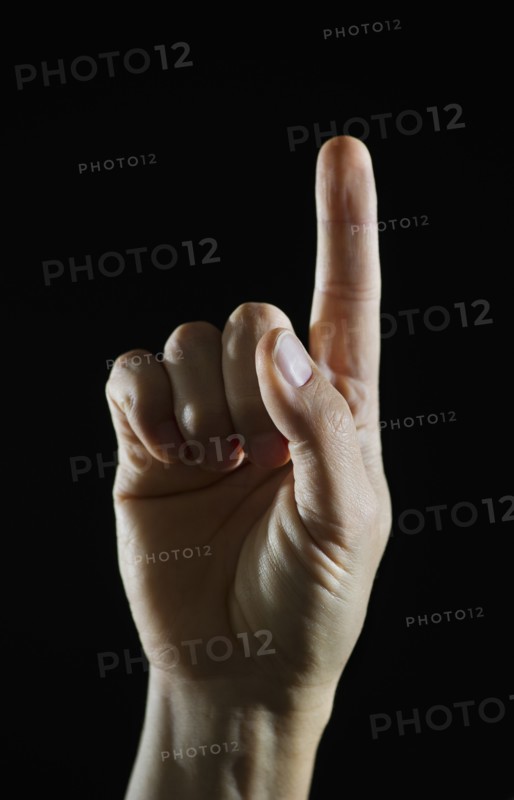 Studio shot of fist.