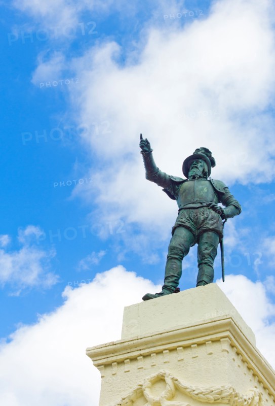 Puerto Rico, Old San Juan, Juan Ponce De Leon Statue.
