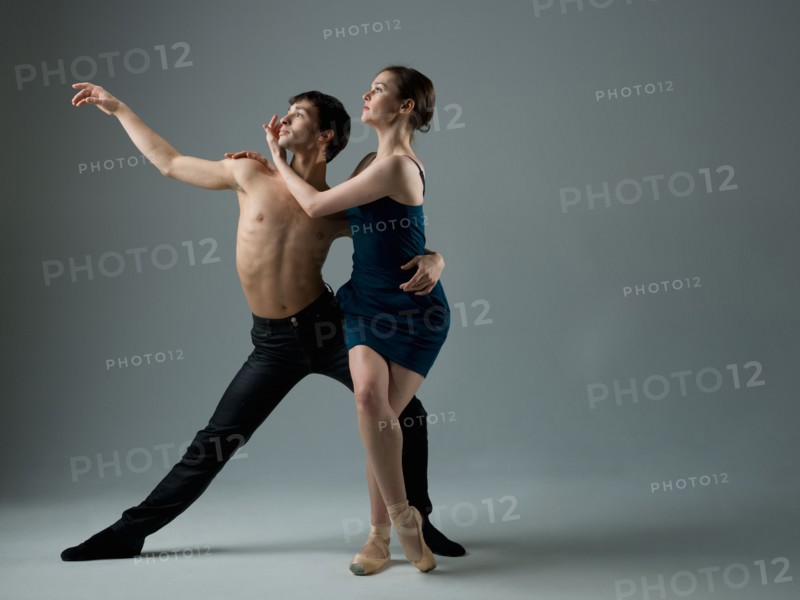 Ballet dancers holding a pose