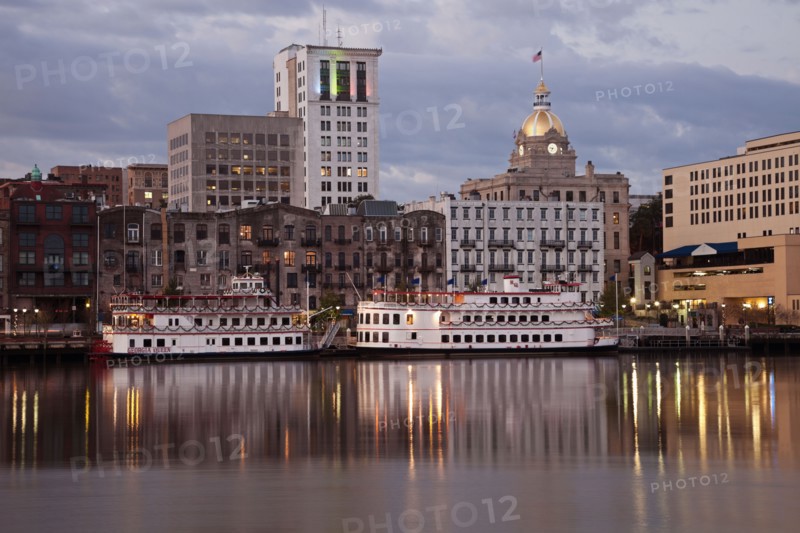 USA, Georgia, Savannah, Downtown skyline. Photo : Henryk Sadura