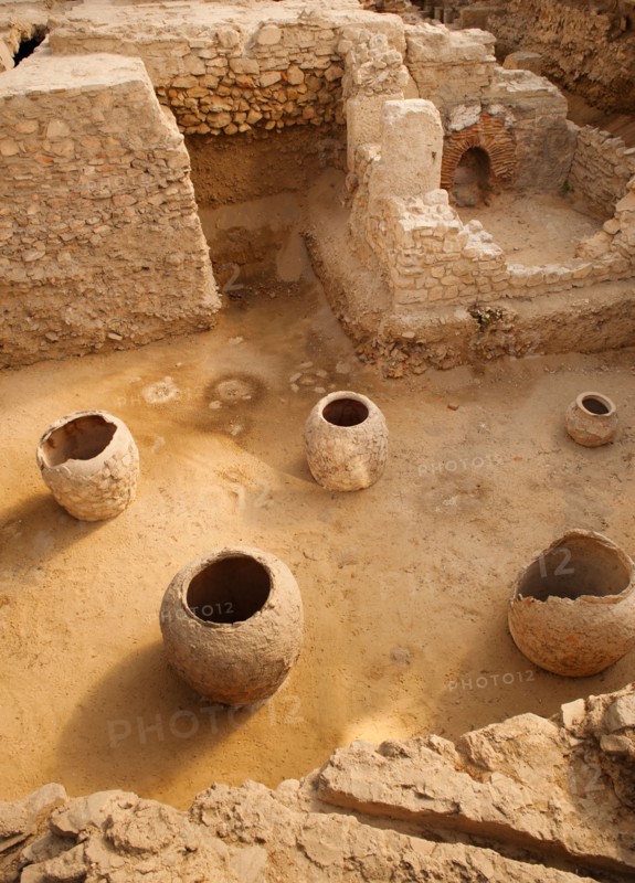 Greece, Athens, Archaeological site of Roman Bath.