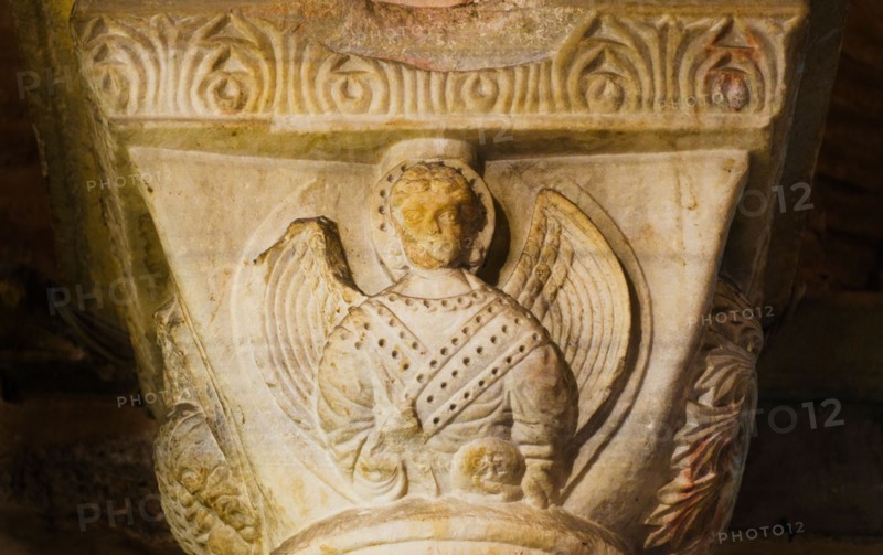 Turkey, Istanbul, Church of St Saviour in Chora, detail of sculpture.