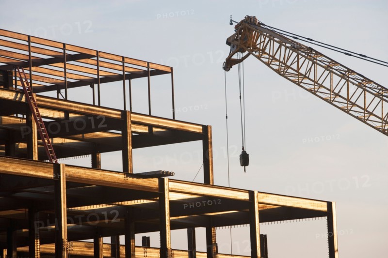 USA, New York State, New York City, Construction site. Photo : fotog