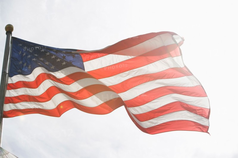 American flag against sky. Photo : fotog