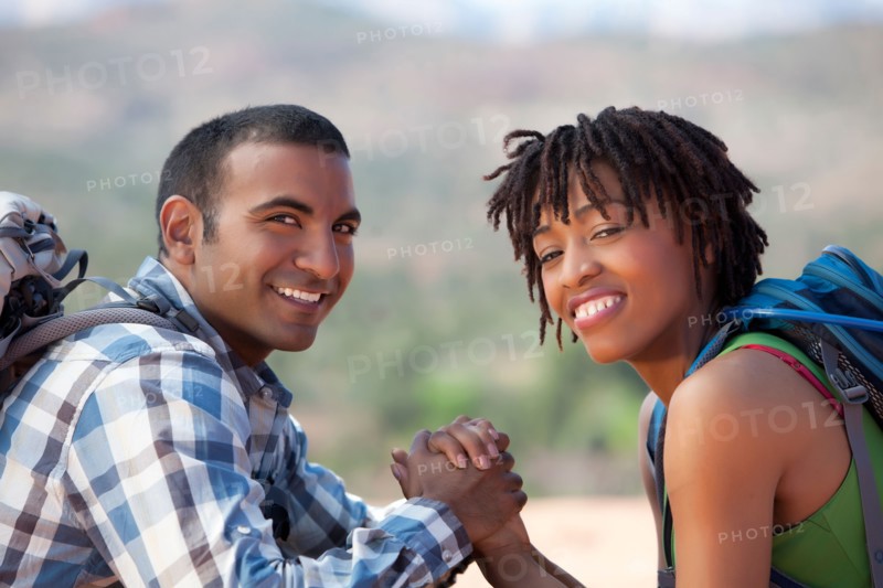 Man and woman in nature