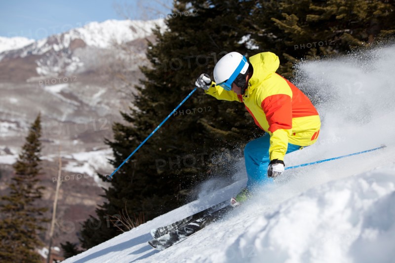 Skiing Action
