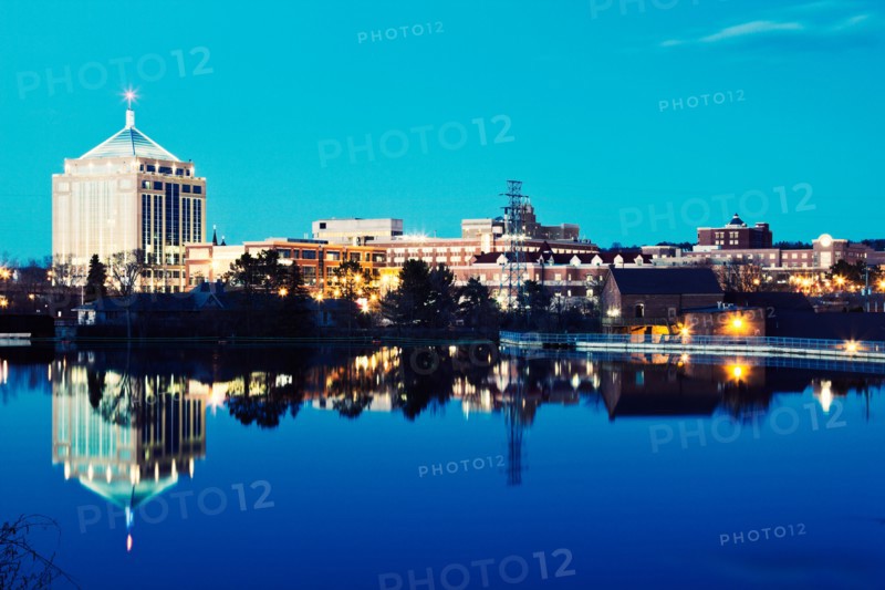 USA, Wisconsin, Wausau, Evening skyline. Photo: Henryk Sadura