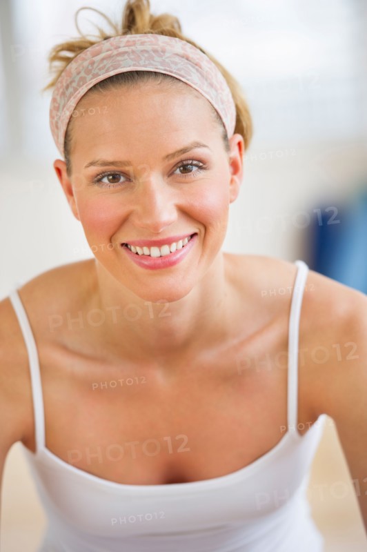 Portrait of woman smiling.