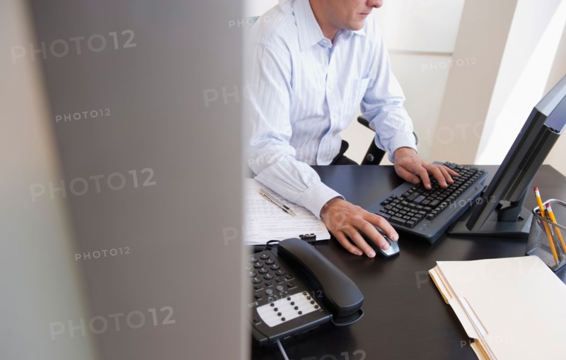 Businessman at work.