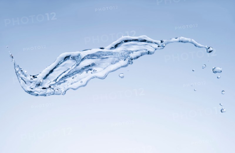 Water splashing on white background.