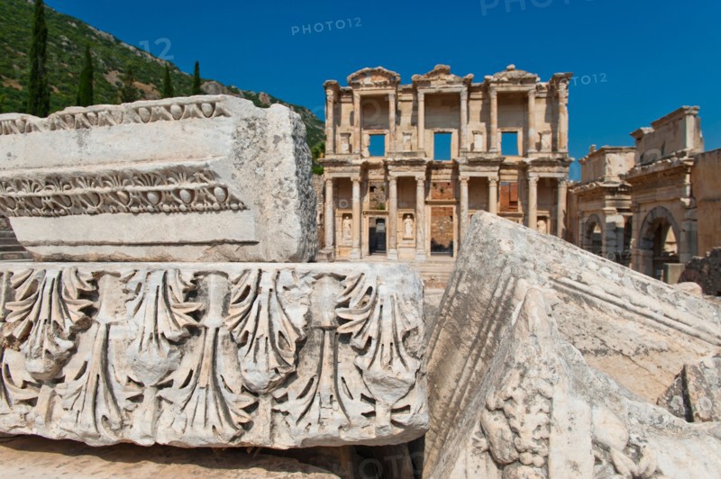 Turkey, Ephesus, Library of Celsus.