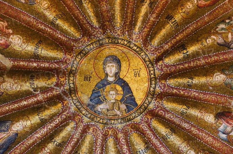 Turkey, Istanbul, Kariye Museum, Jesus Christ, fresco.