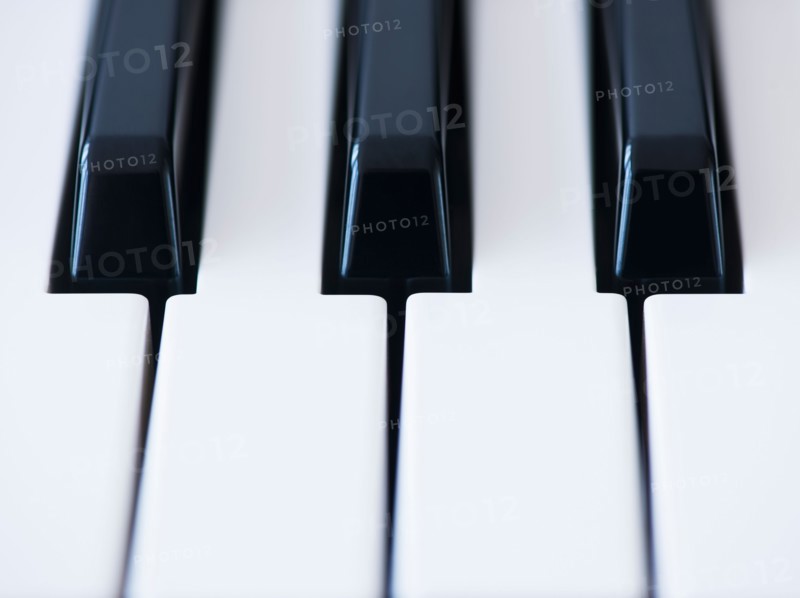 Close up of piano keys. Photo : Daniel Grill