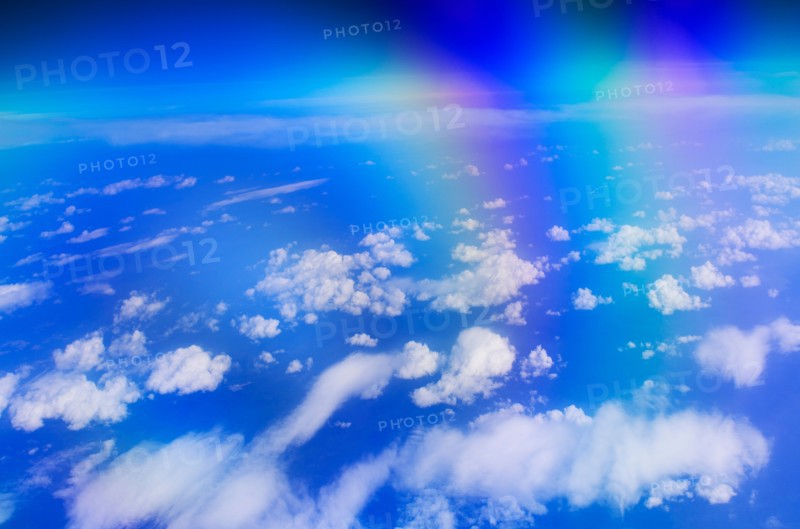 Aerial view of clouds over sea.